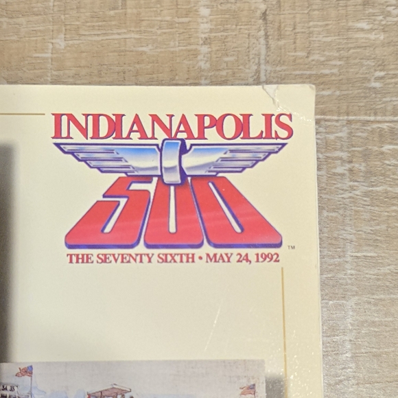 1992 Indy 500 Program signed by race winner Al Unser Jr - Picture 2 of 3
